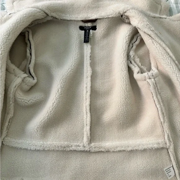 Bloomingdale’s Faux suede & shearling Jacket - Picture 3 of 6